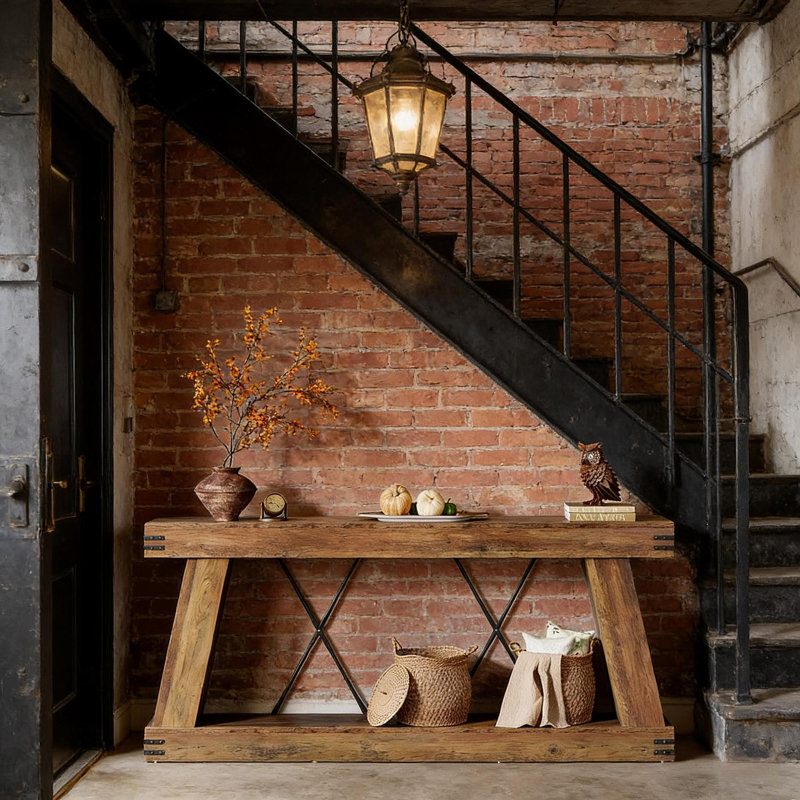 Two-Tier Side Table,Unique Entryway Table,Functional Console Table