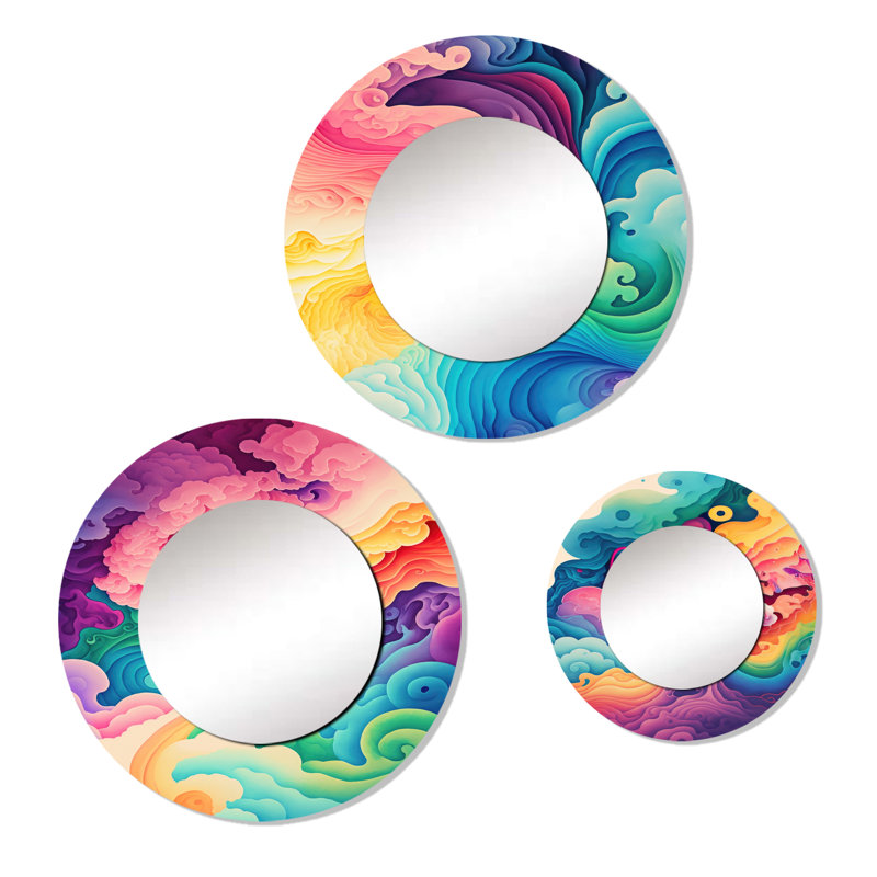 Loremarie Metal Round Mirror