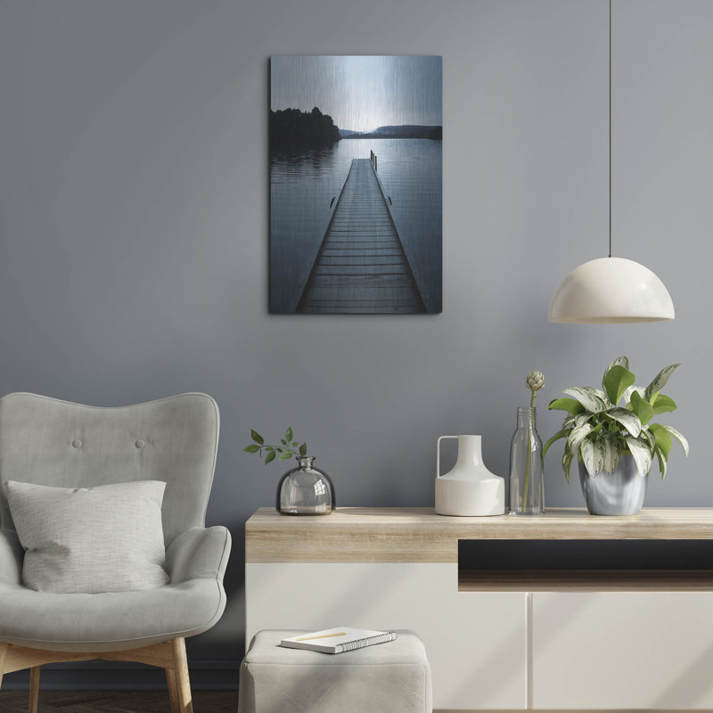 «Dock 3» par Photoinc Studio, art mural en métal, H 24 po x l 16 po