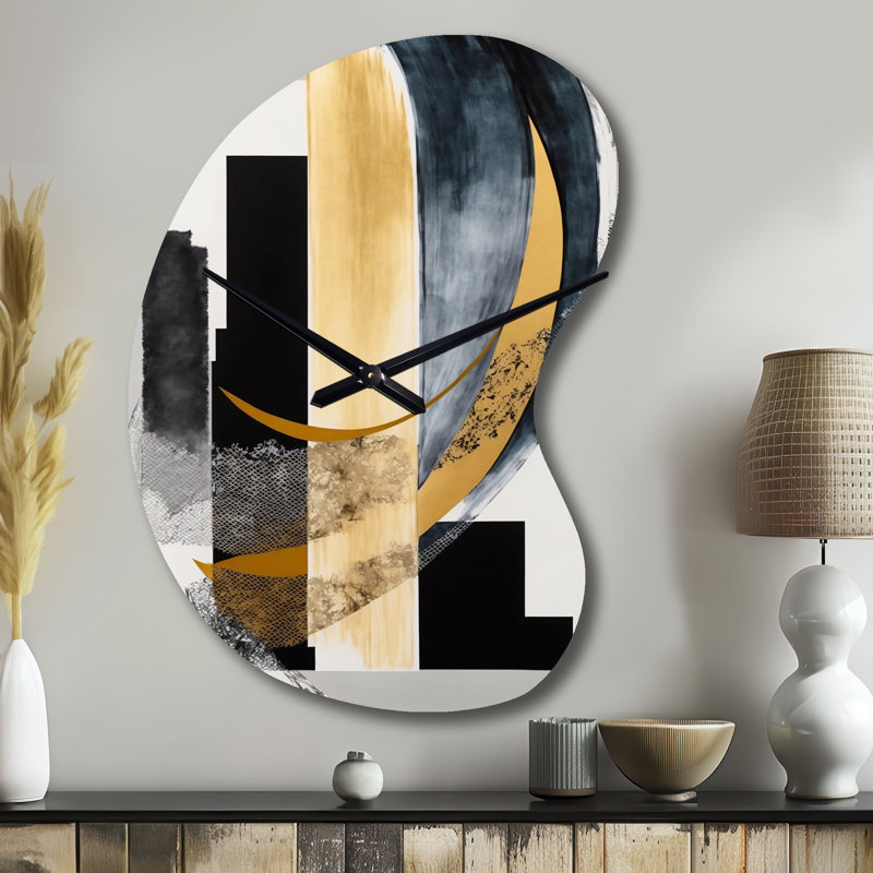 Horloge murale Glam Art Deco Abstract I - Abstract, Petit