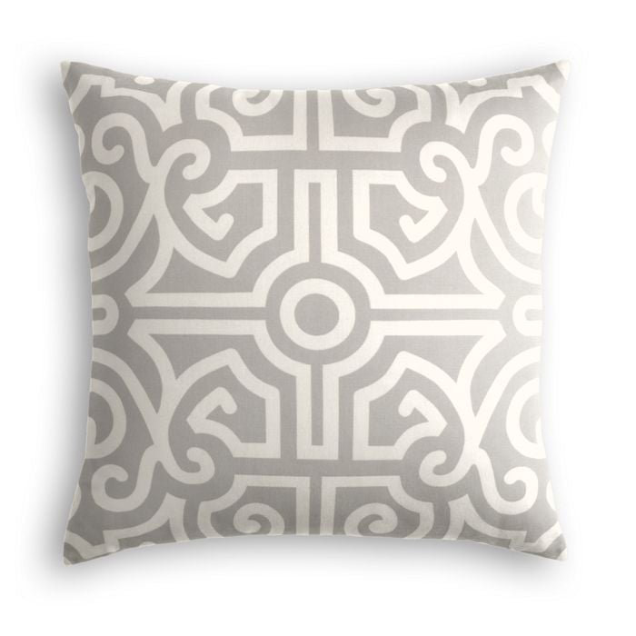 Tobi Fairley Anne Geometric Square Pillow Cover & Insert, 18" x 18", Mineral