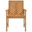 Garden Dining Chairs Solid Wood Acacia