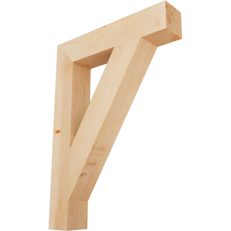 Support de bloc traditionnel, Douglas (lisse), H 44 po x l 5,5 po x P 32 po