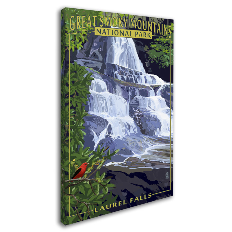 Publicité rétro sur toile Kadey «Travel Poster 104», H 32 po x l 22 po x P 2 po