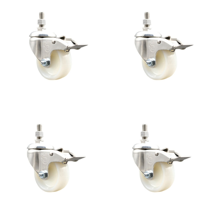 Nylon Wheel Swivel Caster with Brake