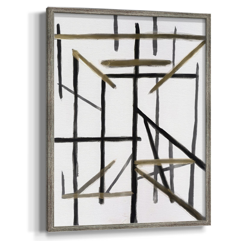 Reproduction encadrée Edifice II - bois massif, H 11 po x l 9 po