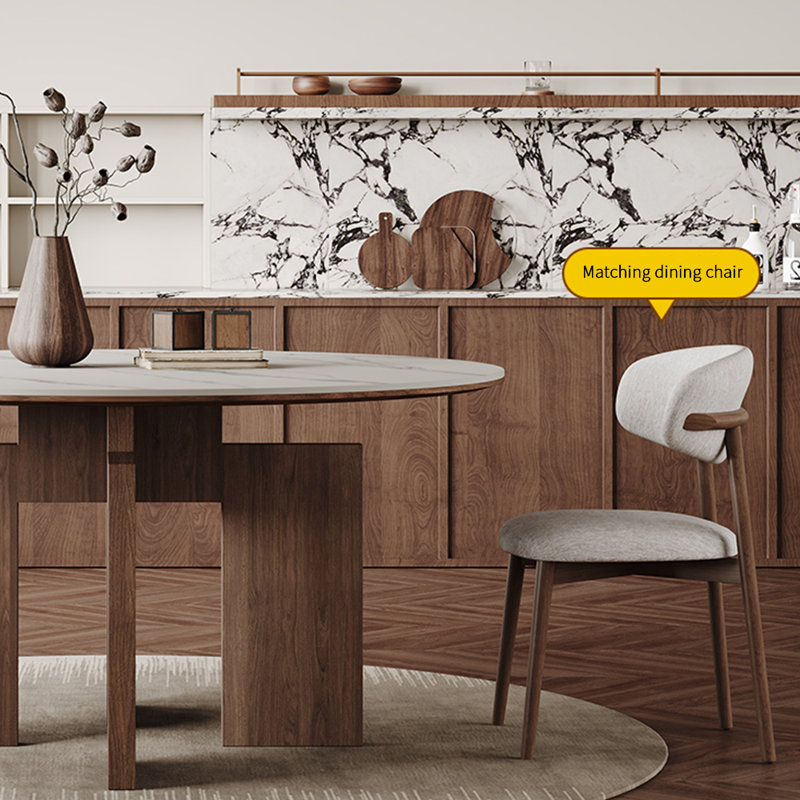Ensemble de table ronde italienne de luxe, H 29,53 po x L 53,15 po x l 53,15 po