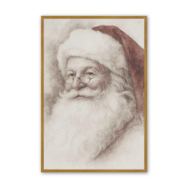 Reproduction d'art classique de Noël, 16 po x 20 po, Or poli