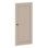 Ensemble de porte à panneau surélevé 100% bois massif Wilken
