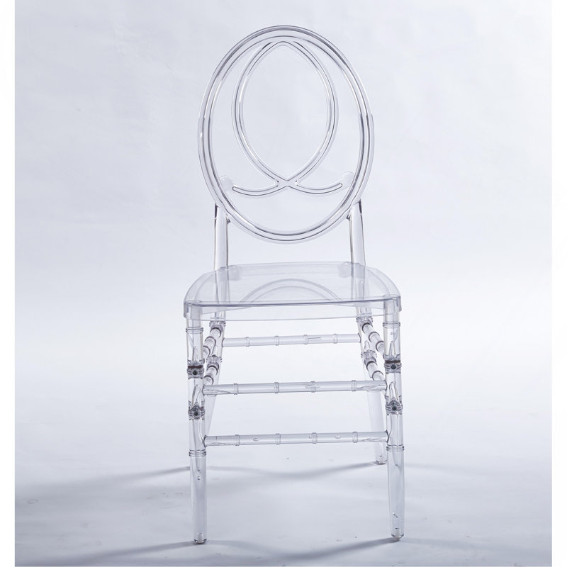Chaise de mariage, chaise de salle à manger, ensemble de 4, siège en plastique