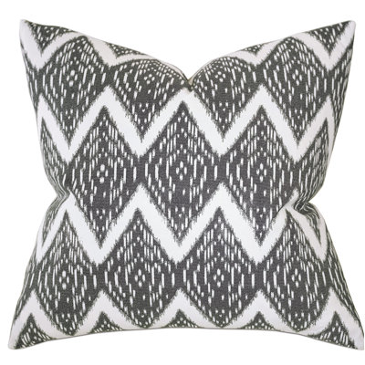 Breckenridge Ikat Cotton Blend Throw Pillow