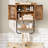 Double Doors Bathroom Wall Cabinet With...