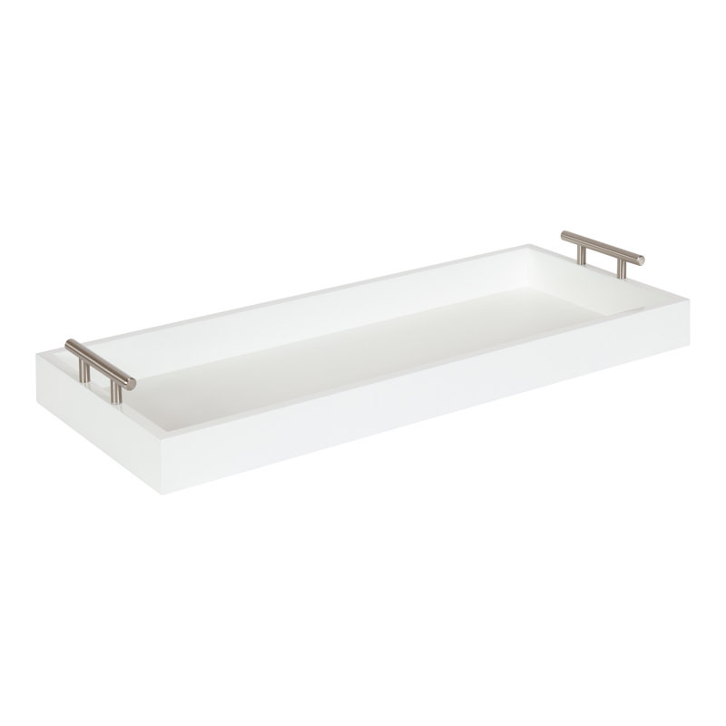Plateau de repose-pieds / table basse Norvan, Argent argent
