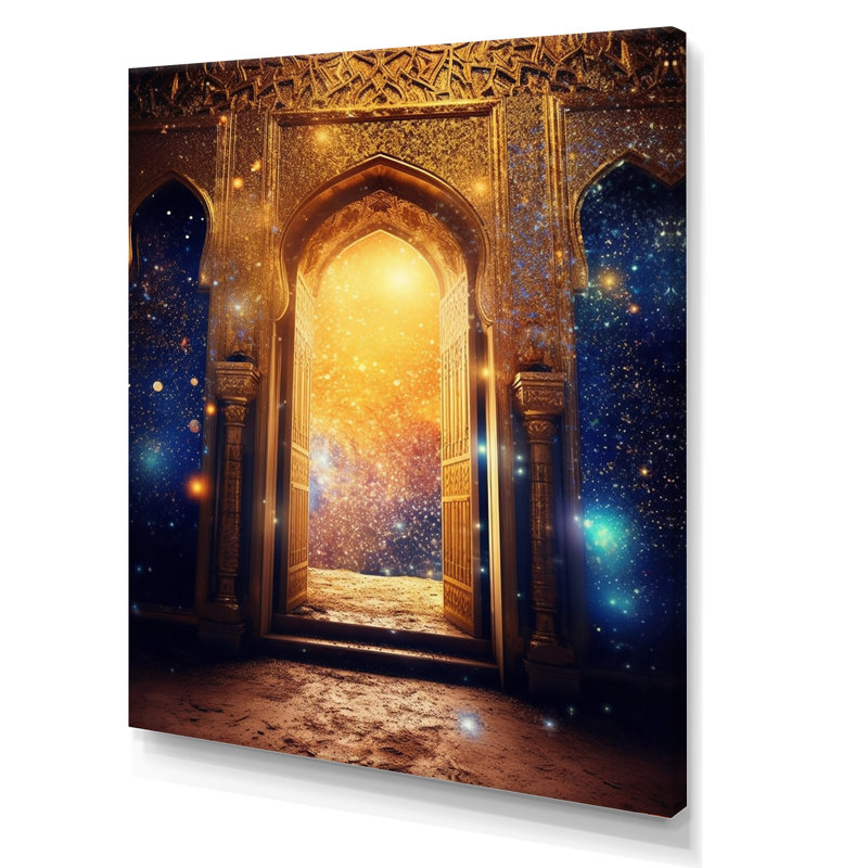 Golden Gate Bohemian Vibes - Décoration murale abstraite, H 20 po x l 12 po x P 1 po, Toile tendue