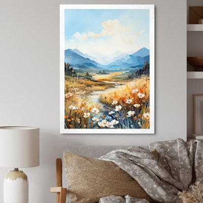 «Meadow Scenery Minimalisme Serenity IV», reproduction