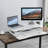 32 Inch White Desk Converter, Allowing Sit To Stand Switch, For Dual Monitor And Laptop, With Spacious Keyboard Rack Compatible White, Expansive Support