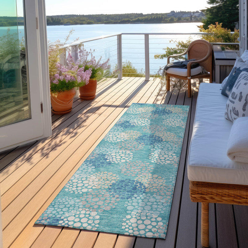 Tapis intérieur / extérieur Maliana, Tapis de couloir 2 pi 3 po x 7 pi 6 po