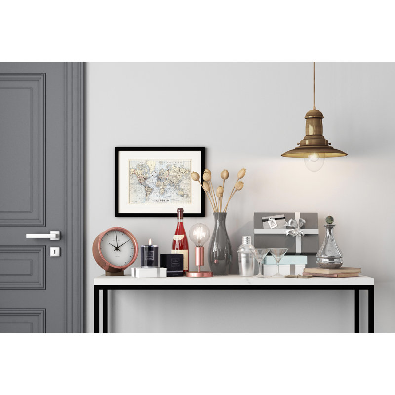 100cm Console Table, White, Black