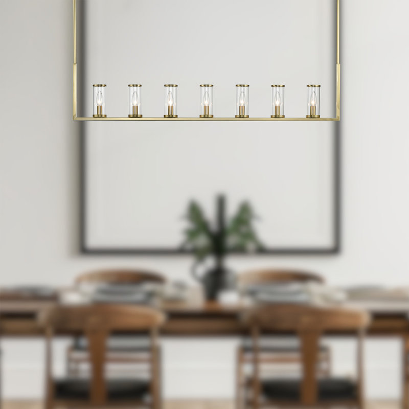 Revolve 7 - Light Pendant, Natural Brass