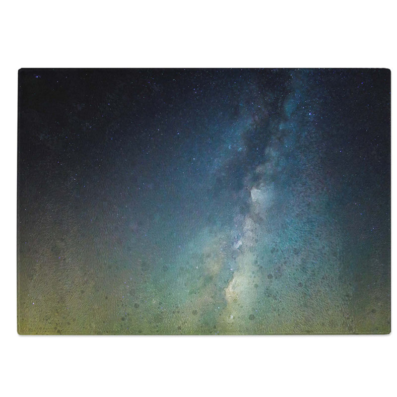 Tempered Glass Starry Dream Chopping Board, 39 cm W x 28.5 cm L
