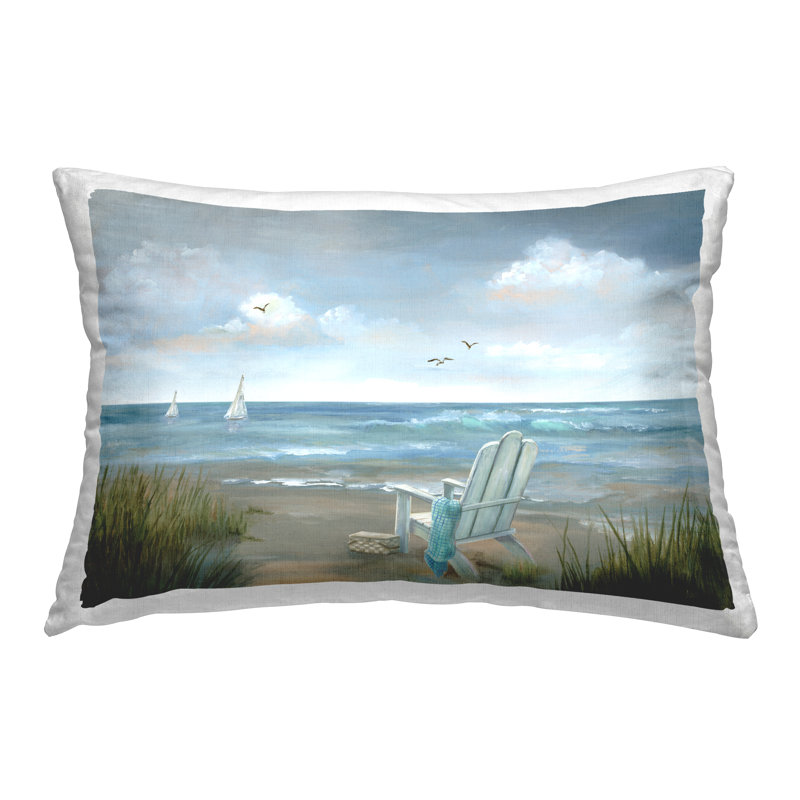 Coussin décoratif à imprimé So Soho Beach Scenery par Nan