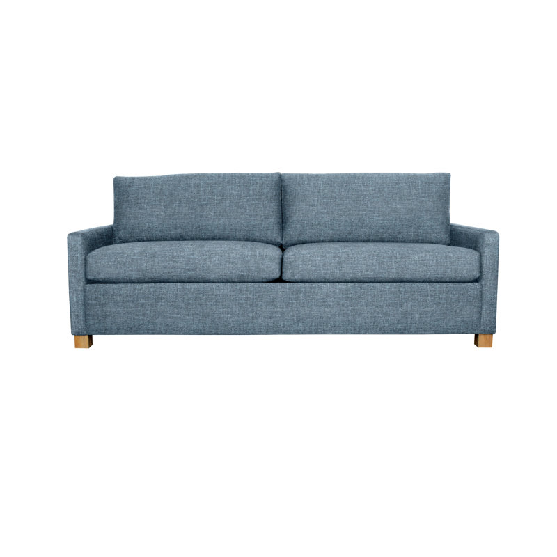 Louisa 87" Square Arm Sofa Bed with Reversible Cushions with USB, Archetype Anchor Performance Basketweave