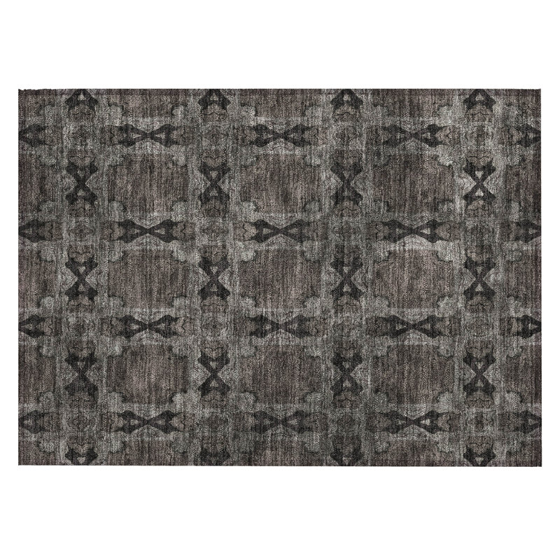 Tapis rectangulaire Eitaro avec envers antidérapant