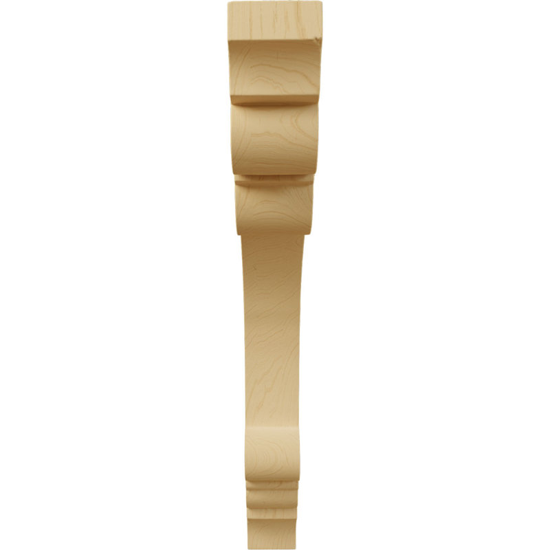 Corbeau Ellis Wood, Alder, H 12 po x l 1,5 po x P 10 po