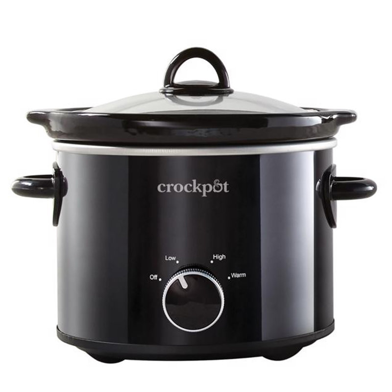 Crock-Pot 2 qt Black Stoneware Slow Cooker