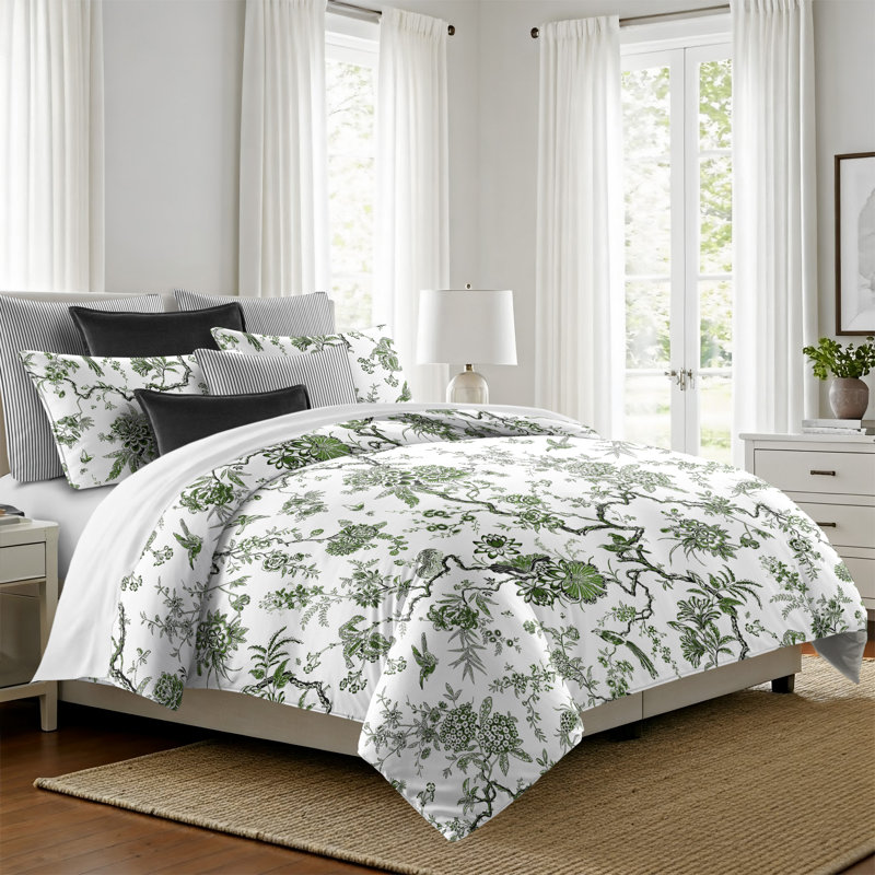 Tree Top Avocado Cotton Comforter Set, King Comforter + 7 Additional Pieces