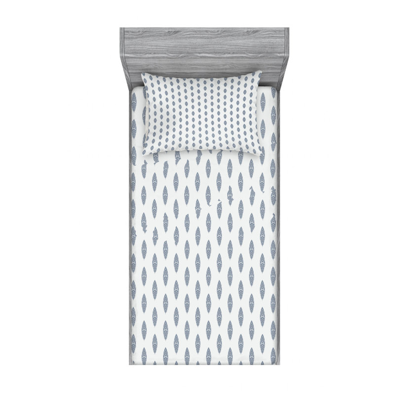 Microfiber Sheet Set, Twin Sheet Set with Fitted Sheet