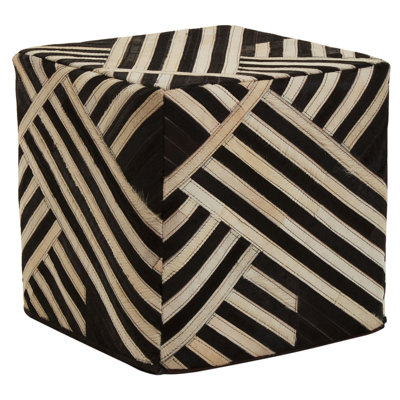 Fawne 40 cm W Square Abstract Pouffe