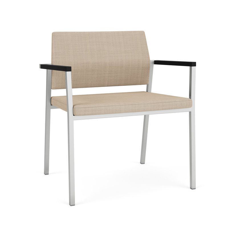Fauteuil de réception Avon Rx, Vinyle calcaire calcaire, Argent