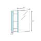 Verdera® Aluminum Medicine Cabinet with Adjustable Magnifying Mirror and Slow-Close Door