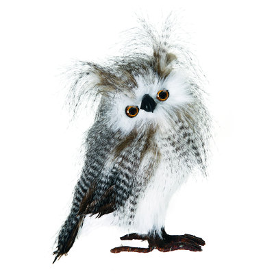 Christmas Owl Stuffed Holiday Accent