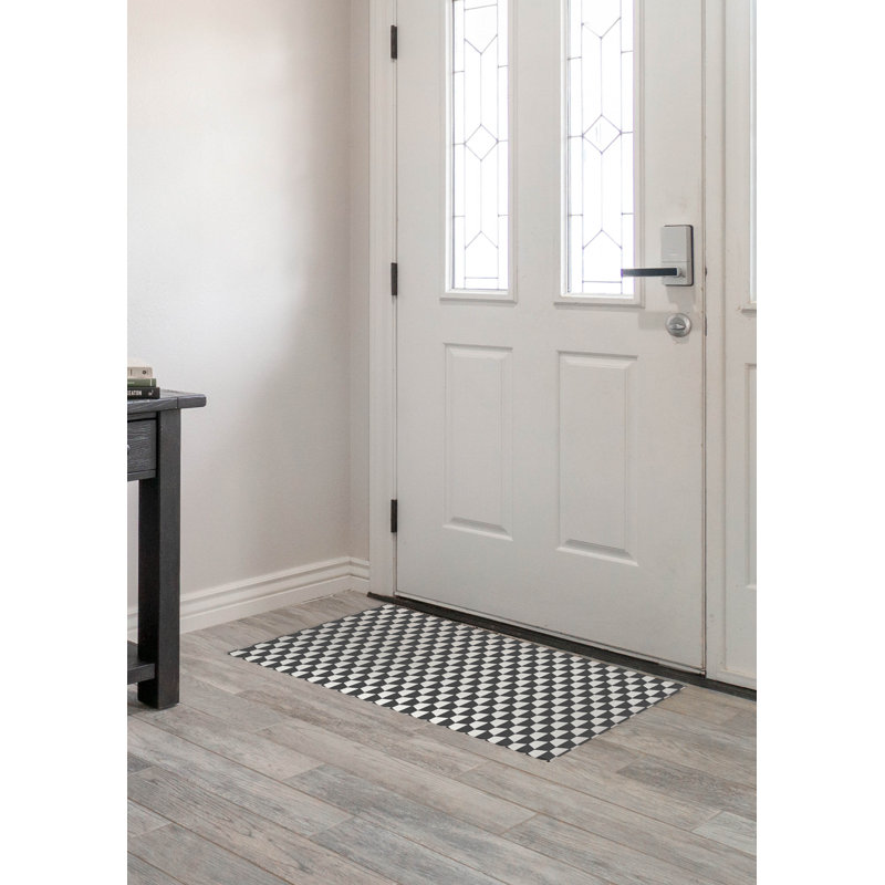 Paillasson d'intérieur Hex Peach, Ivoire ivoire, L 60 po x L 84 po
