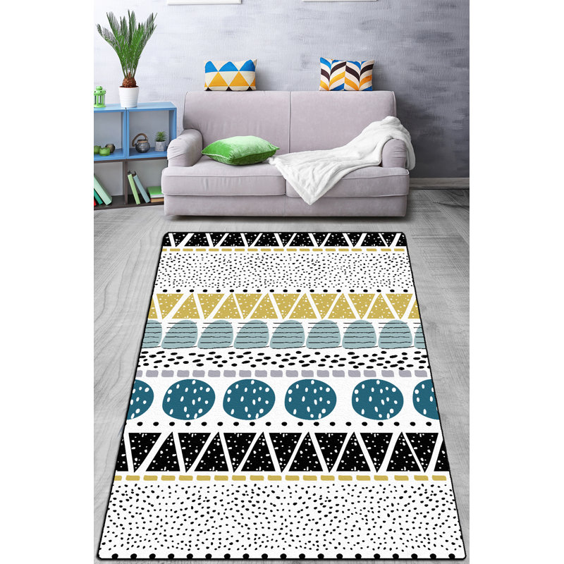 Simcox Abstract Shag Area Rug, Rectangle 100 x 160cm