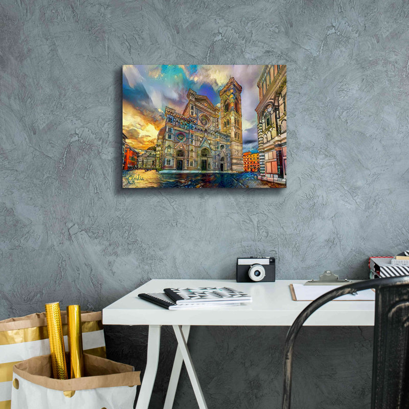 Impression sur toile tendue, H 12 po x l 16 po x P 0,75 po
