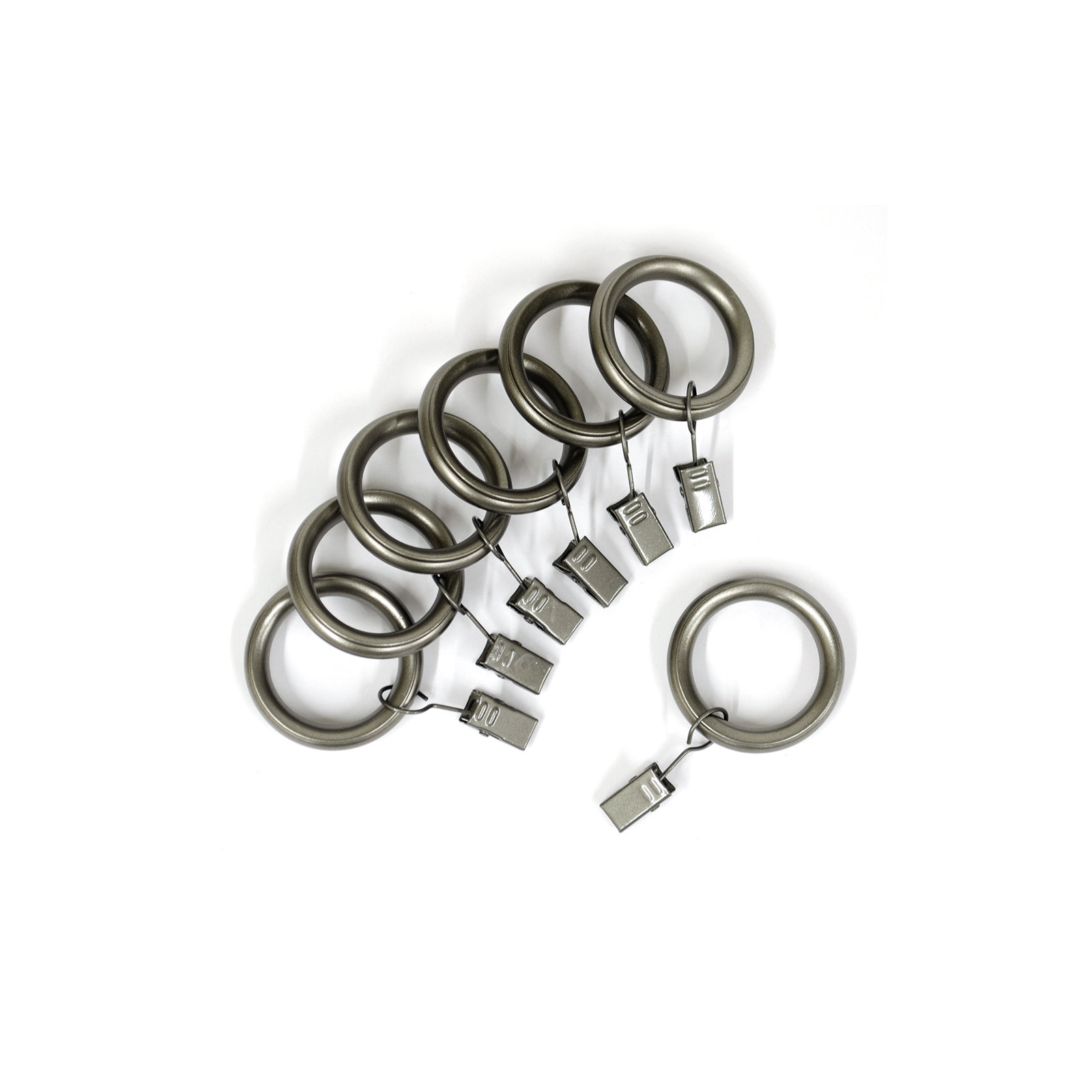 Vasios Curtain Rings, Pewter