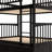 , , Full Over Bunk Bed, Convertible, Drawers, Storage Use, Pine Wood, , Bed Build, Fence - Shaped Guardrails, Fast Assembly Effort Over With Convertible Design For Flexibility, And Effortless Method-128992019-128992020
