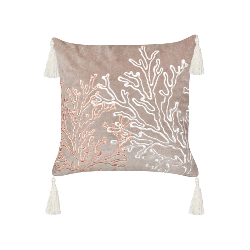 Catrine Animal Print Beige Square Cushion