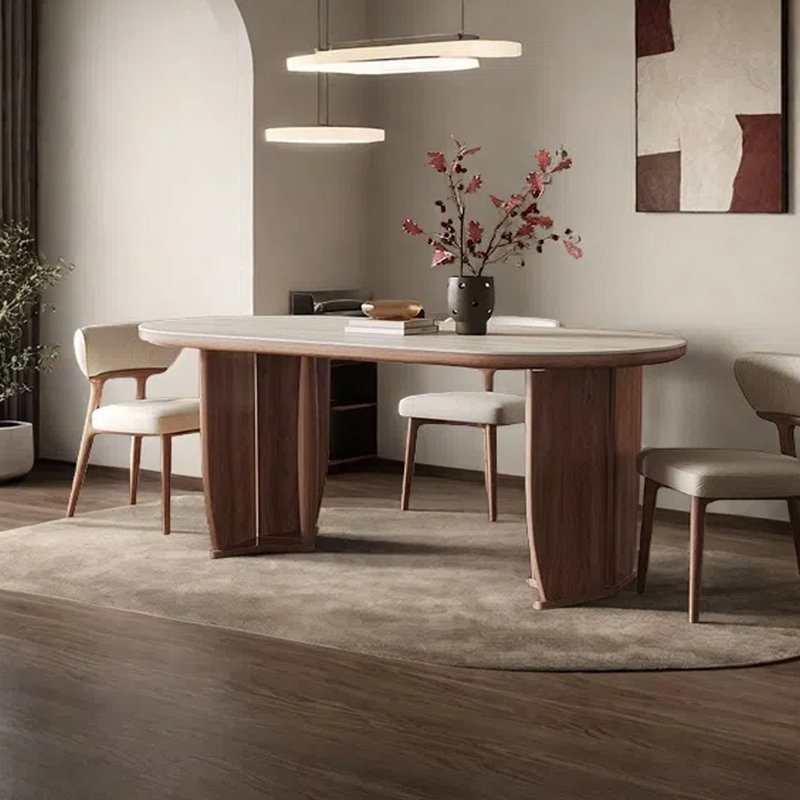 Household small-sized dining table, 29.53"H x 70.87"L x 31.5"W