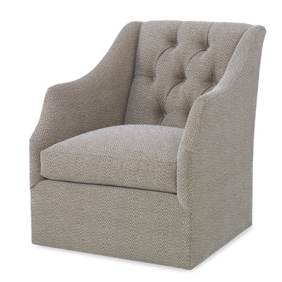 Claudette Sunbrella® Boucle Swivel Tufted Armchair