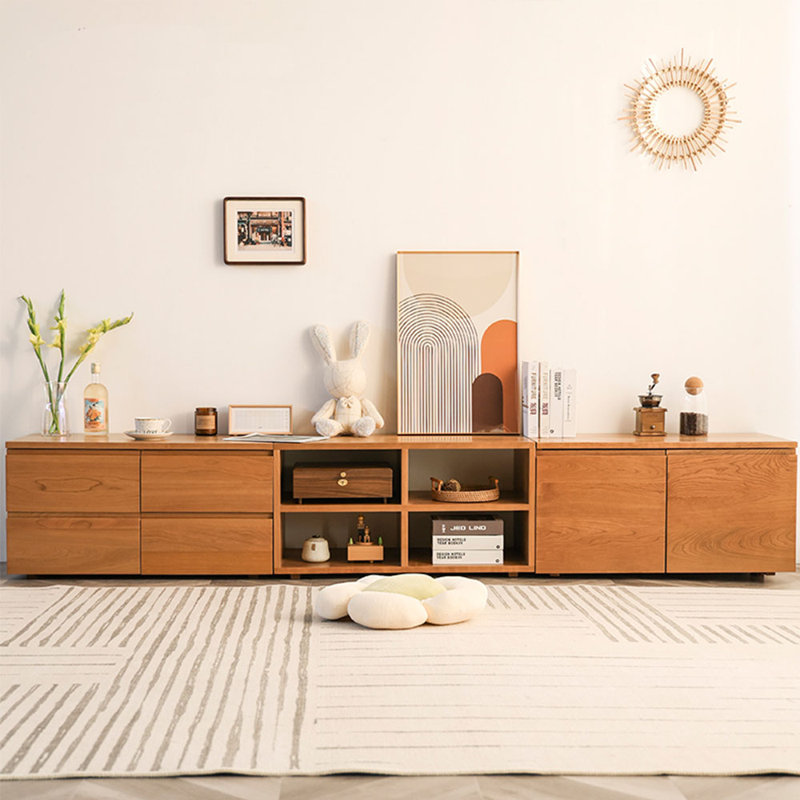 Solid Wood 94.48'' W Storage Credenza - Stylish & Spacious