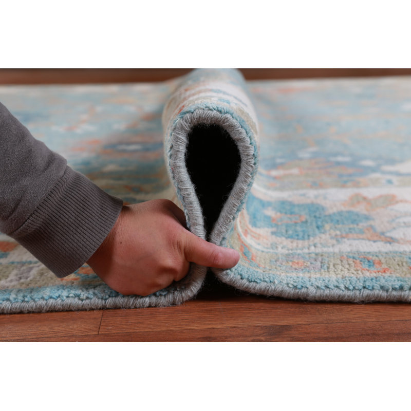All-Over Floral Oushak Indian Area Rug