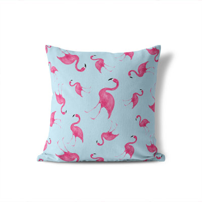 Summer Flamingo Outdoor Pillow