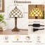 Lampe de table en verre coloré de style Tiffany 13,4 po (ampoule incluse)