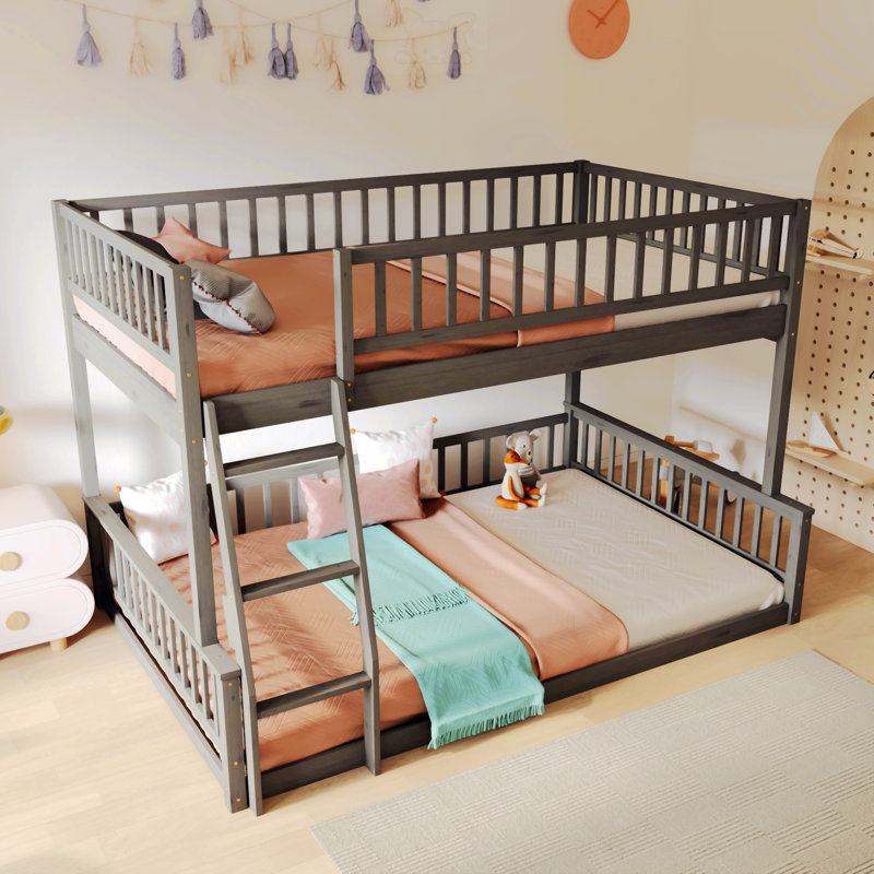 Jehuda Bed, Gray, Full XL Over Queen