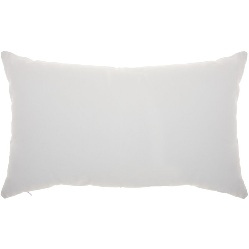 Housse de coussin rectangulaire et insert, Blanc / Doré