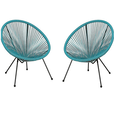 Chaise Anson (ensemble de 2) - Bleu sarcelle